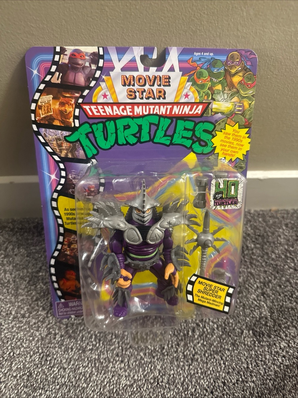 Teenage Mutant Ninja Turtles Movie Star Shredder Action Figure - New